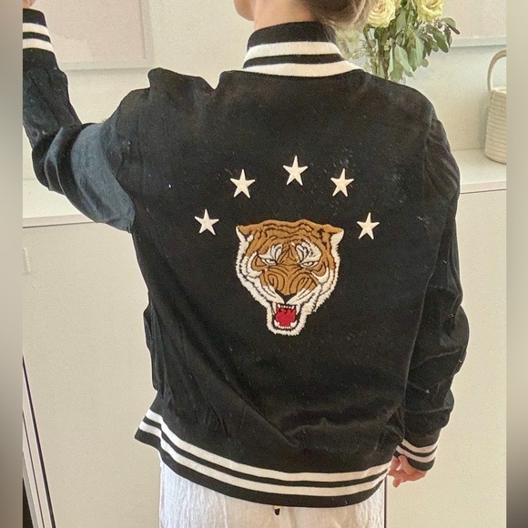 Sandro black bomber jacket - Picture 3 of 7